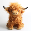 Cute Simulation Highland Cow Plush Toy Stuffed Animal Doll Soft Highland Cow Plushies  Kids Baby Gift Toys Home Room Decor